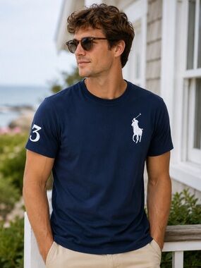 Polo Ralph Lauren Big Pony Navy T-Shirt Men’s Large